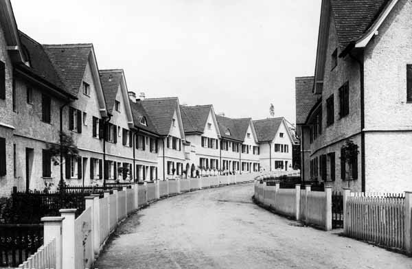 Reihenhuser in der Gartenstadt Hellerau