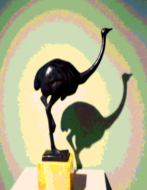 bronzetto struzzetto 2