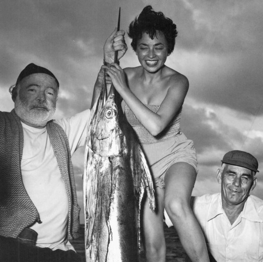 Inge-Feltrinelli-con-Hemingway-a-Cuba-1953