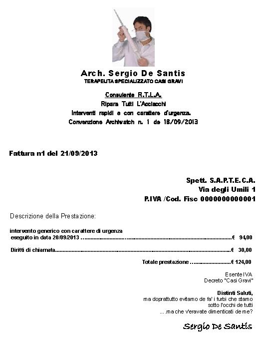 FATTURA RTLA-SAPTECA