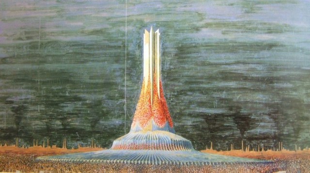 wassili-luckhardt-navrh-pamatniku-prace-an-die-freude-kolem-1920