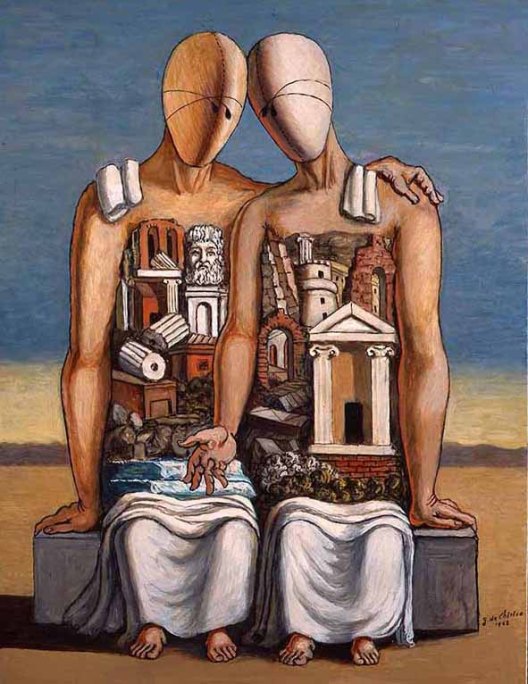 Rinascita_Giorgio-DeChirico-Archeologi-1968-Fondazione-Giorgio-e-Isa-De-Chirico-Roma