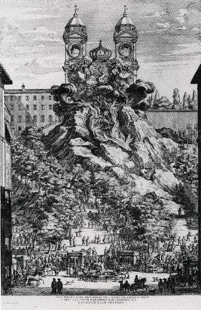 G.-L.-Bernini-Apparato-e-fuochi-artificiali-per-la-nascita-del-Delfino-di-Francia-1662-incisione-di-D.-Barrière-1